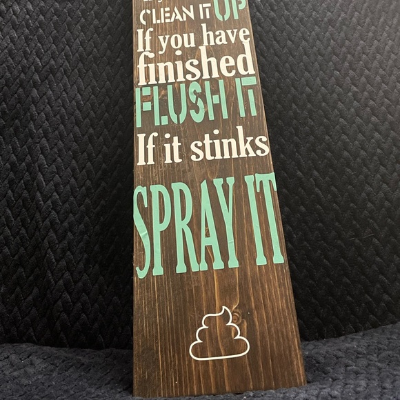 TOILET RULES Bathroom/ washroom wall art - Picture 2 of 2